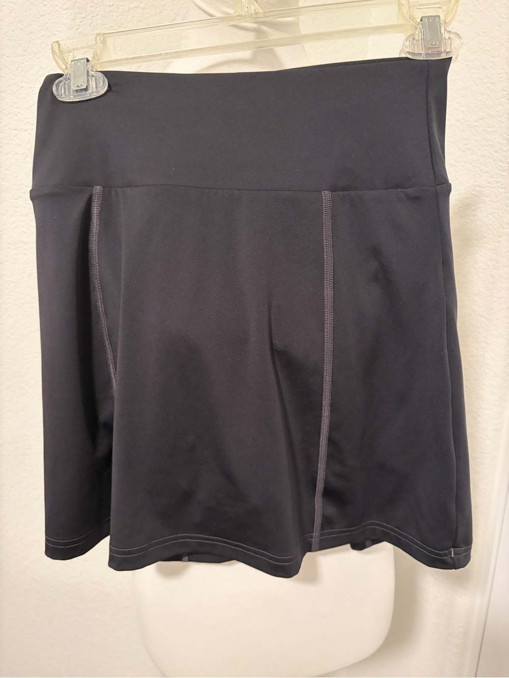 Gymshark Black Performance Skort with Subtle Stitch Detail